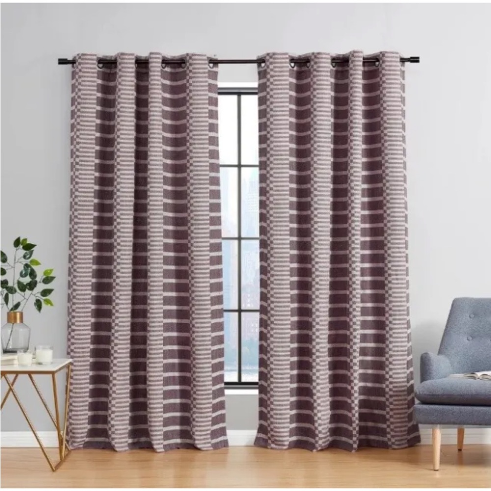 Ranchester 84” Grommet room Darkening curtain panel in Berry